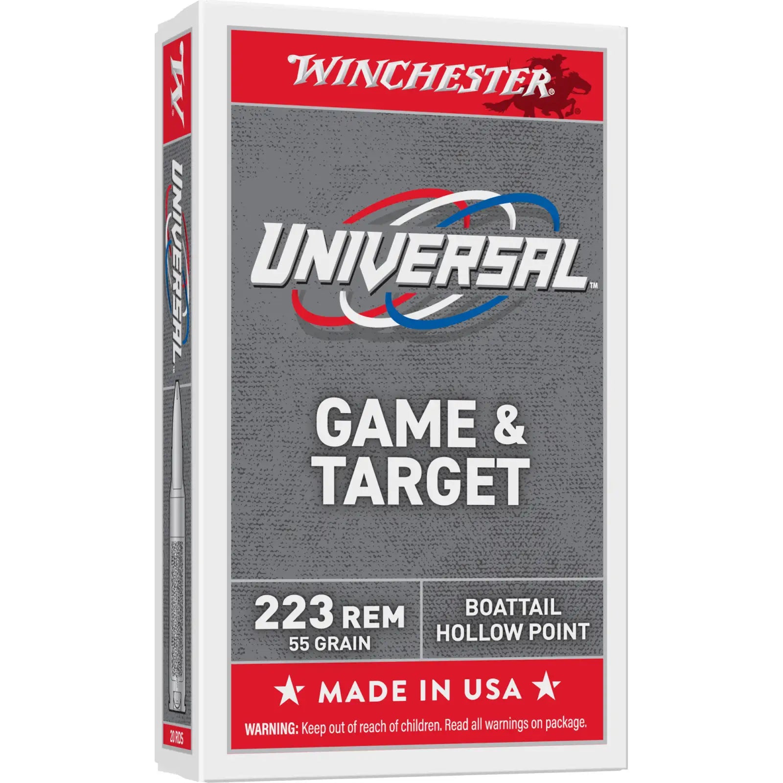 Winchester UNIVERSAL .223 Remington 55 grain Full Metal Jacket ammunition