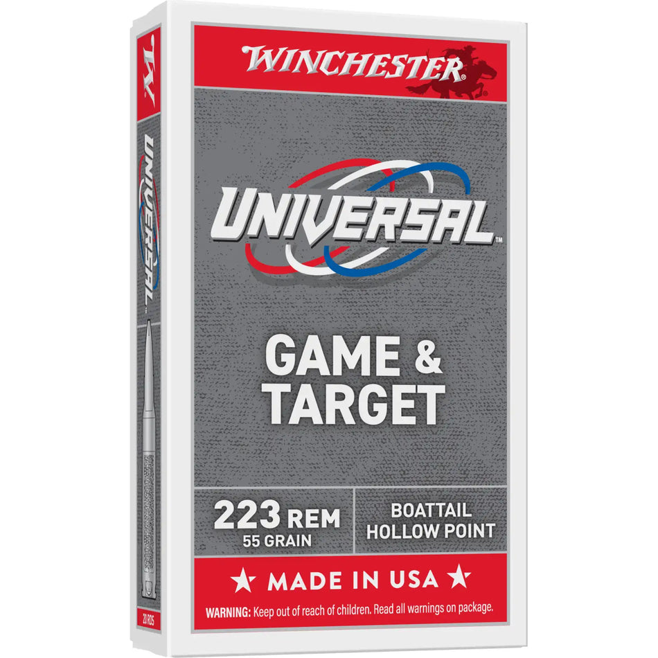 Winchester UNIVERSAL .223 Remington 55 grain Full Metal Jacket ammunition