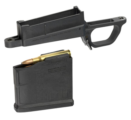 Magpul MAG489-BLK 700L Standard Hunter Stock Bolt Action Magazine Well Black Polymer PMAG5 AC Long Action Included