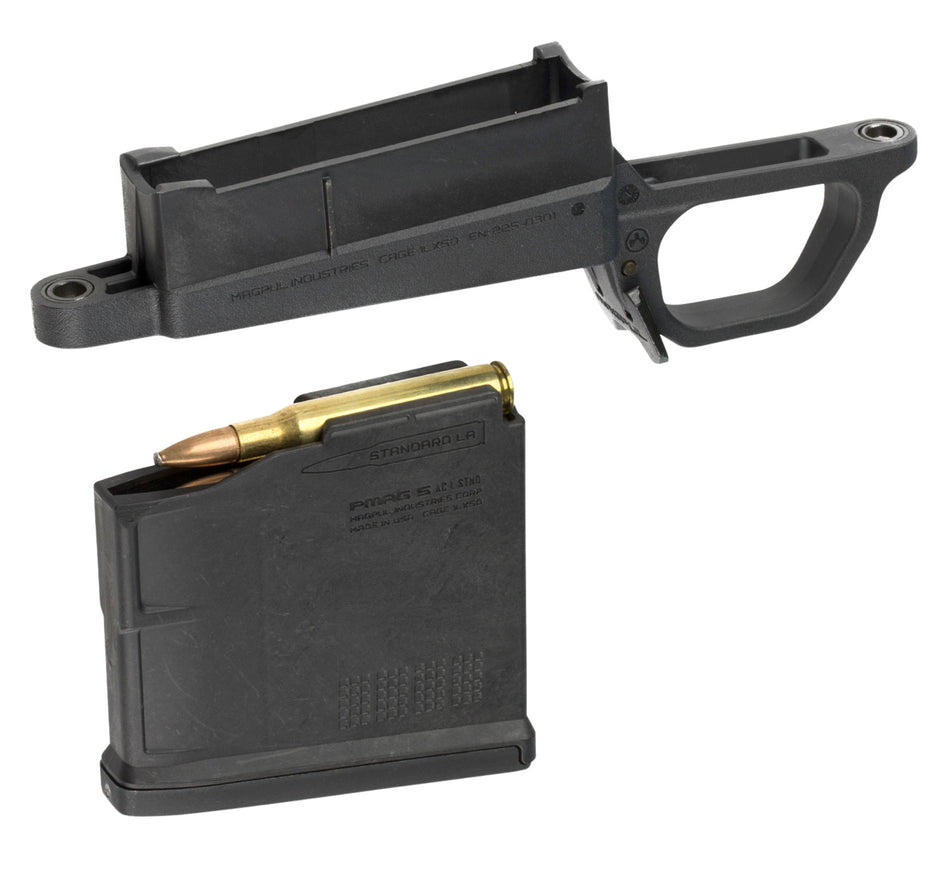 Magpul MAG489-BLK 700L Standard Hunter Stock Bolt Action Magazine Well Black Polymer PMAG5 AC Long Action Included