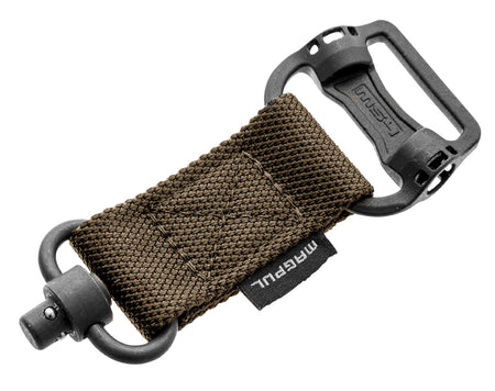 Magpul MAG519 MS1/MS4 Coyote Sling Adapter Melonite Steel with Nylon Webbing
