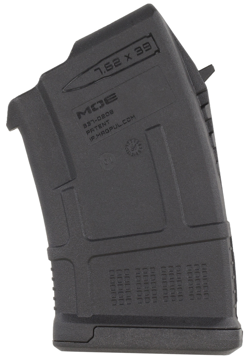 Magpul MAG657BLK 10rd PMAG MOE 7.62x39mm Polymer Magazine for AK-Platform and AKM Rifles Black