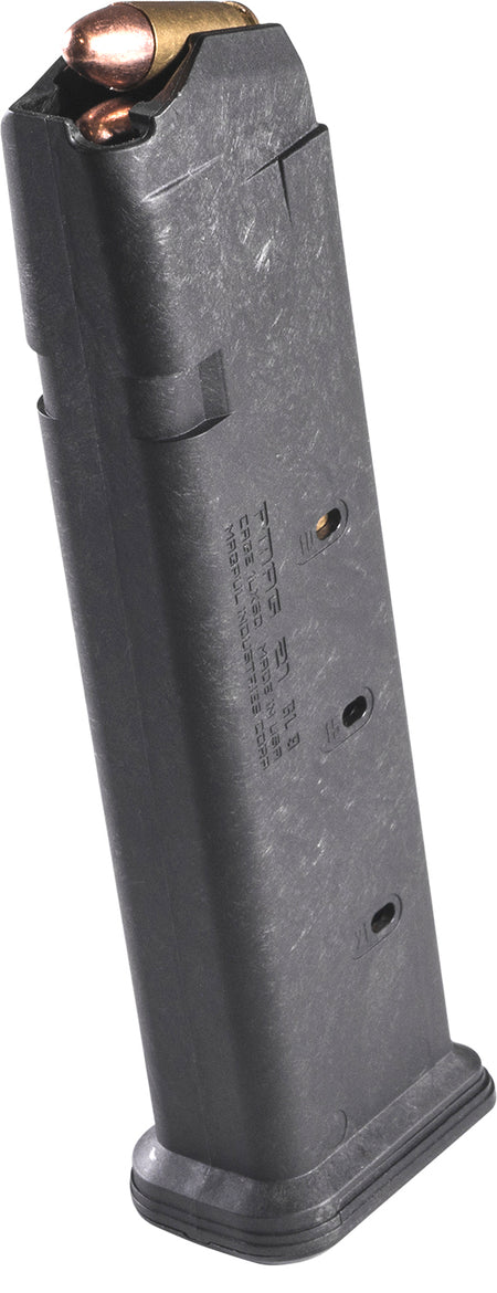 Magpul MAG661BLK 21rd PMAG GL9 9mm Luger Polymer Handgun Magazine for Glock Double-Stack 9mm Variants Black