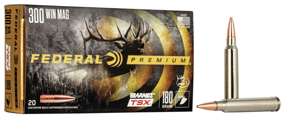 Federal Premium Barnes TSX 180 Grain .300 Winchester Mag 2960 fps