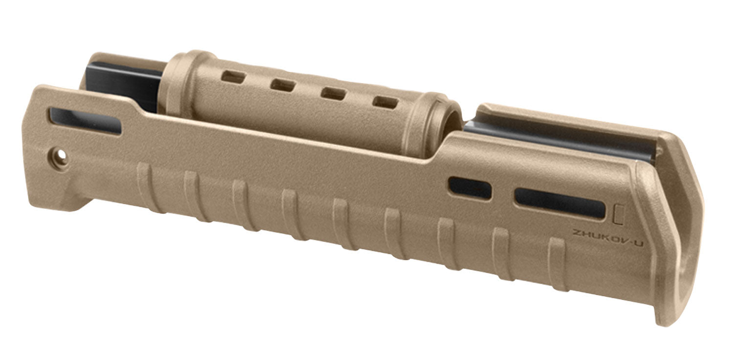Magpul ZHUKOV-U Compact AK Hand Guard 10.20 Inch Flat Dark Earth with Aluminum Chassis and M-LOK Slots