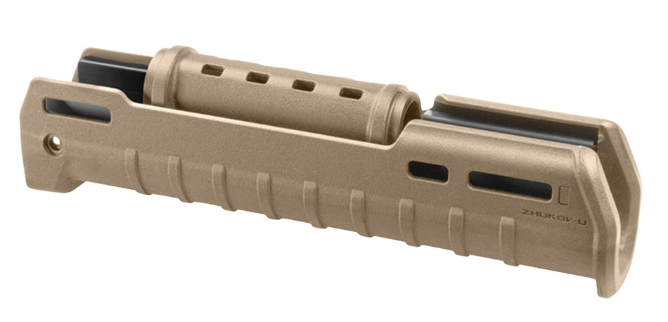 Magpul ZHUKOV-U Compact AK Hand Guard 10.20 Inch Flat Dark Earth with Aluminum Chassis and M-LOK Slots