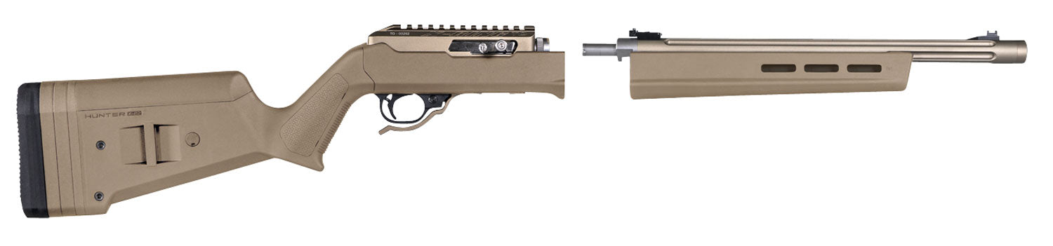 Magpul Hunter X-22 Flat Dark Earth Synthetic Takedown Chassis Stock for Ruger 10/22