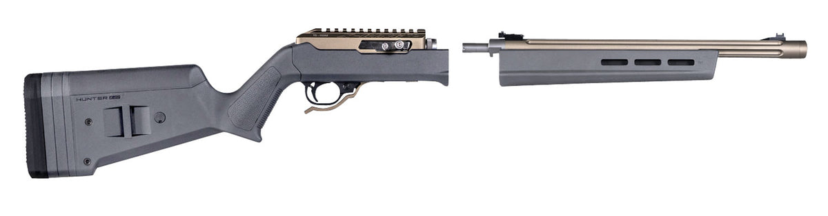 Magpul Hunter X-22 Stealth Gray Synthetic Takedown Chassis Stock for Ruger 10/22