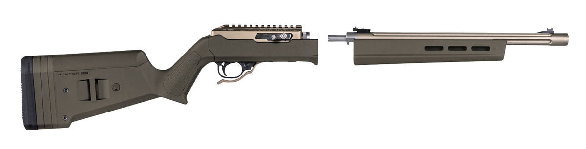 Magpul OD Green Hunter X-22 Takedown Stock Adjustable Comb M-LOK Ruger 10/22
