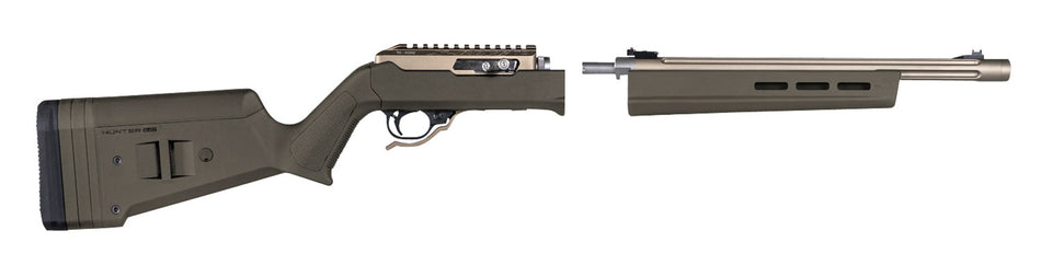 Magpul OD Green Hunter X-22 Takedown Stock Adjustable Comb M-LOK Ruger 10/22