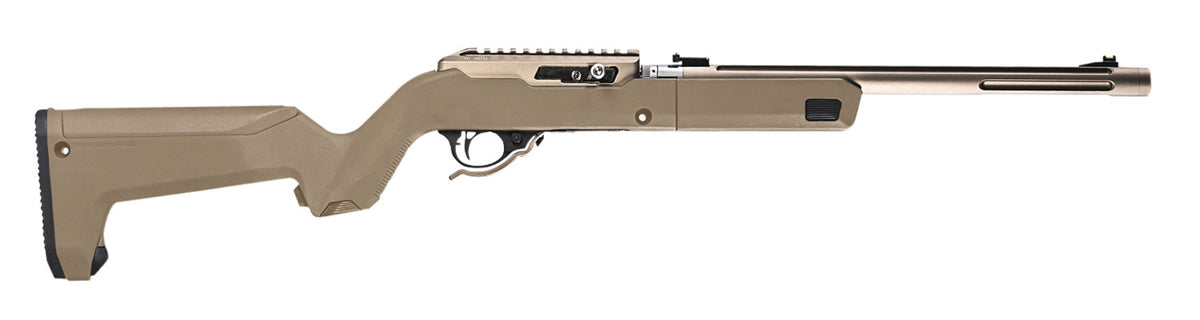 Magpul X-22 Backpacker FDE Polymer Takedown Stock for Ruger 10/22 with Mag Storage