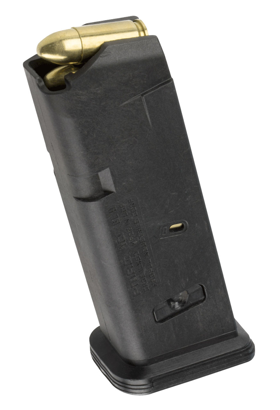 Magpul MAG907BLK PMAG GL9 Glock 19 10-Round 9x19mm Compact Handgun Magazine Black Polymer