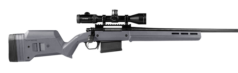 Magpul Hunter American SA Stock Fixed Stealth Gray Synthetic Aluminum Bedding Adjustable Comb Ruger American Short Action