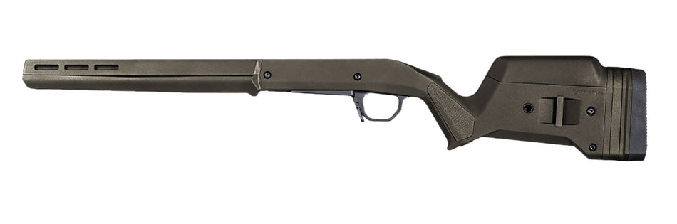 Magpul Hunter American SA Stock OD Green Synthetic Adjustable Comb Aluminum Bedding Drop-In for Ruger American