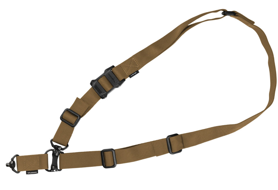 Magpul MS4 QDM One-Two Point Sling Coyote Tan Nylon 48"-60" Adjustable AR Platform