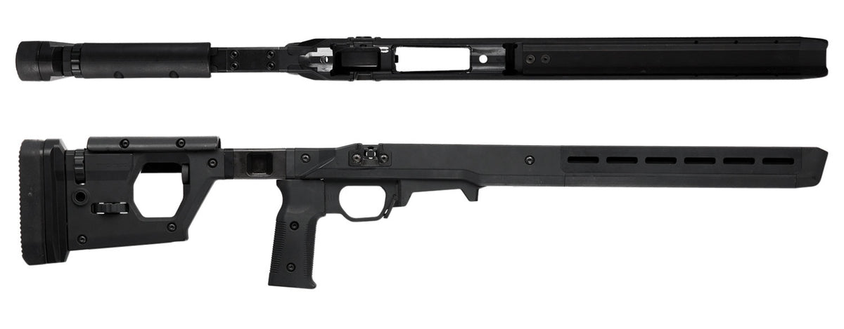Magpul Pro 700 Fixed Chassis Stock Black Synthetic Fully Ambidextrous Aluminum Bedding for Remington 700 SA