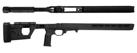 Magpul Pro 700 Fixed Chassis Stock Black Synthetic Fully Ambidextrous Aluminum Bedding for Remington 700 SA