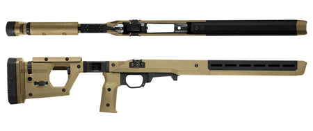 Magpul Pro 700 Fixed Chassis Stock Flat Dark Earth Ambidextrous Aluminum Bedding for Remington 700 SA