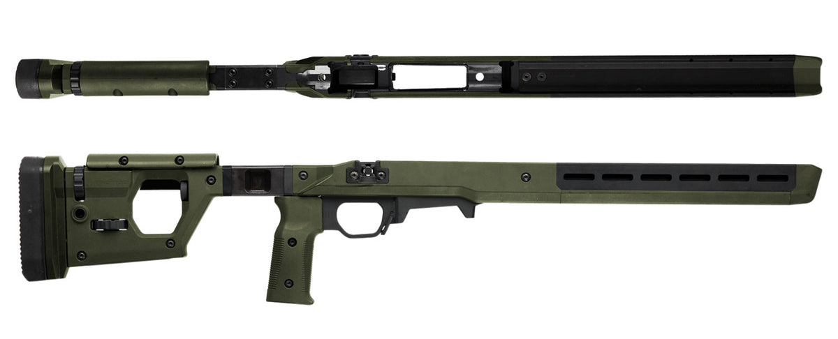 Magpul Pro 700 Fixed Stock with Aluminum Bedding OD Green Synthetic Ambidextrous Design for Remington 700 SA