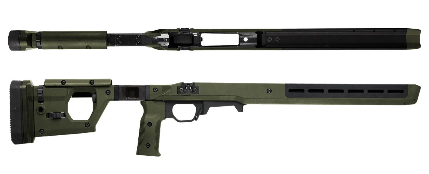 Magpul Pro 700 Fixed Stock with Aluminum Bedding OD Green Synthetic Ambidextrous Design for Remington 700 SA