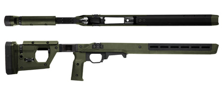 Magpul Pro 700 Fixed Stock with Aluminum Bedding OD Green Synthetic Ambidextrous Design for Remington 700 SA