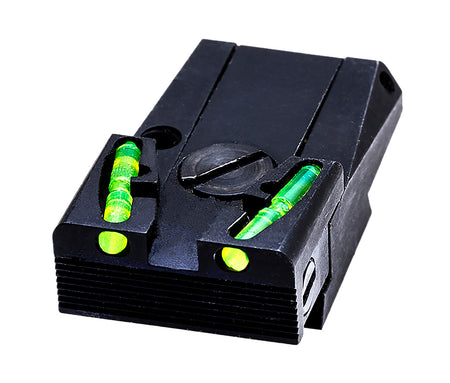 HiViz MKAD211 Ruger Mark I II III IV Adjustable Green Fiber Optic Rear Sight