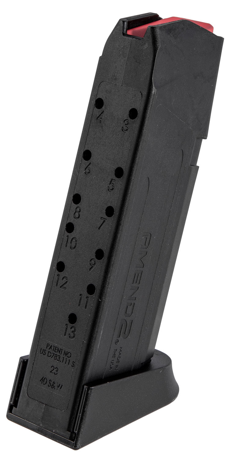 Amend2 A2-23 .40 S&W 13rd Polymer Pistol Magazine for Glock 23 Black