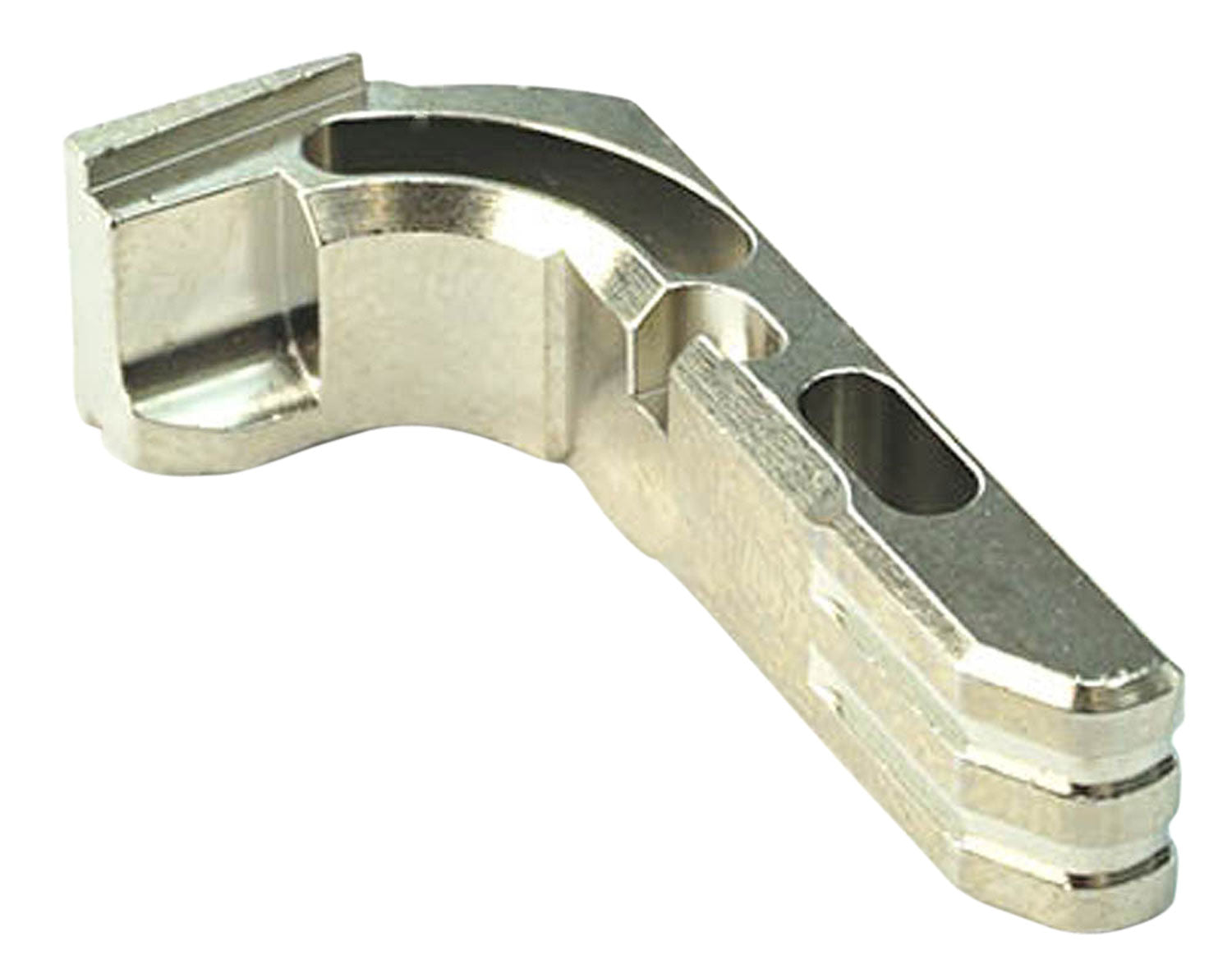 Cross Armory CRGMCSV 7075 Aluminum Extended Mag Catch Silver for Glock Gen1-3 and P80
