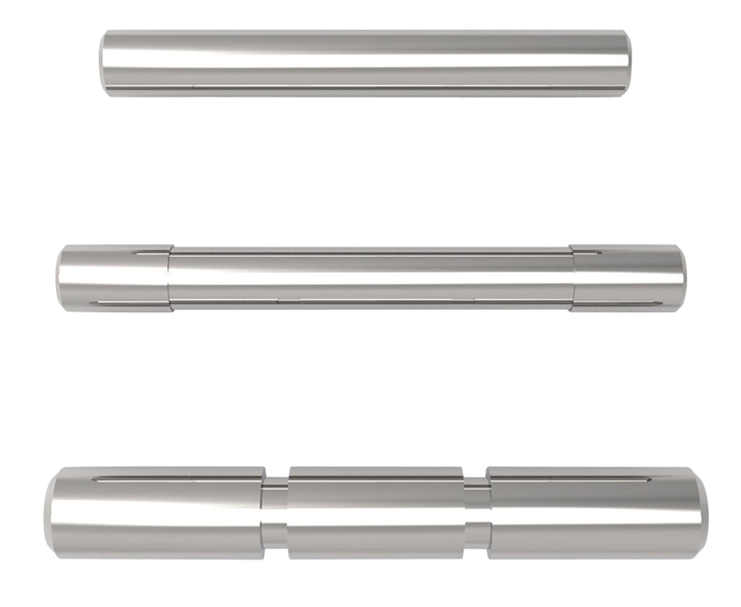 Cross Armory CRGPSSV Glock Gen1-3 3-Pin Set, Silver Steel Finish