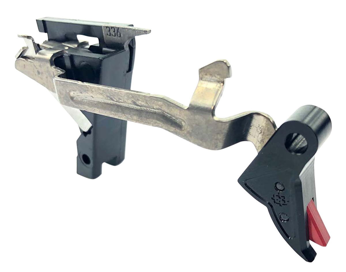 Cross Armory Glock Drop-In Flat Trigger 3.50 lb Draw Weight Black/Red Finish