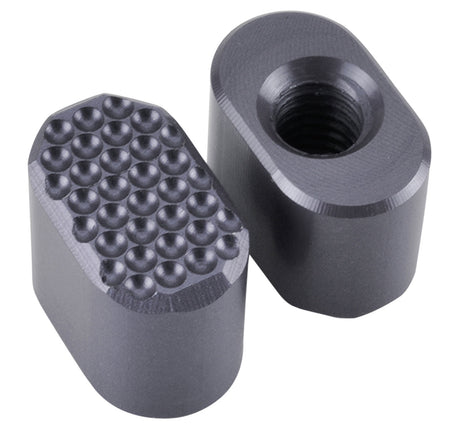 Phase 5 CNC Billet Aluminum Dimpled Magazine Release Gray AR Platform Drop-In Replacement