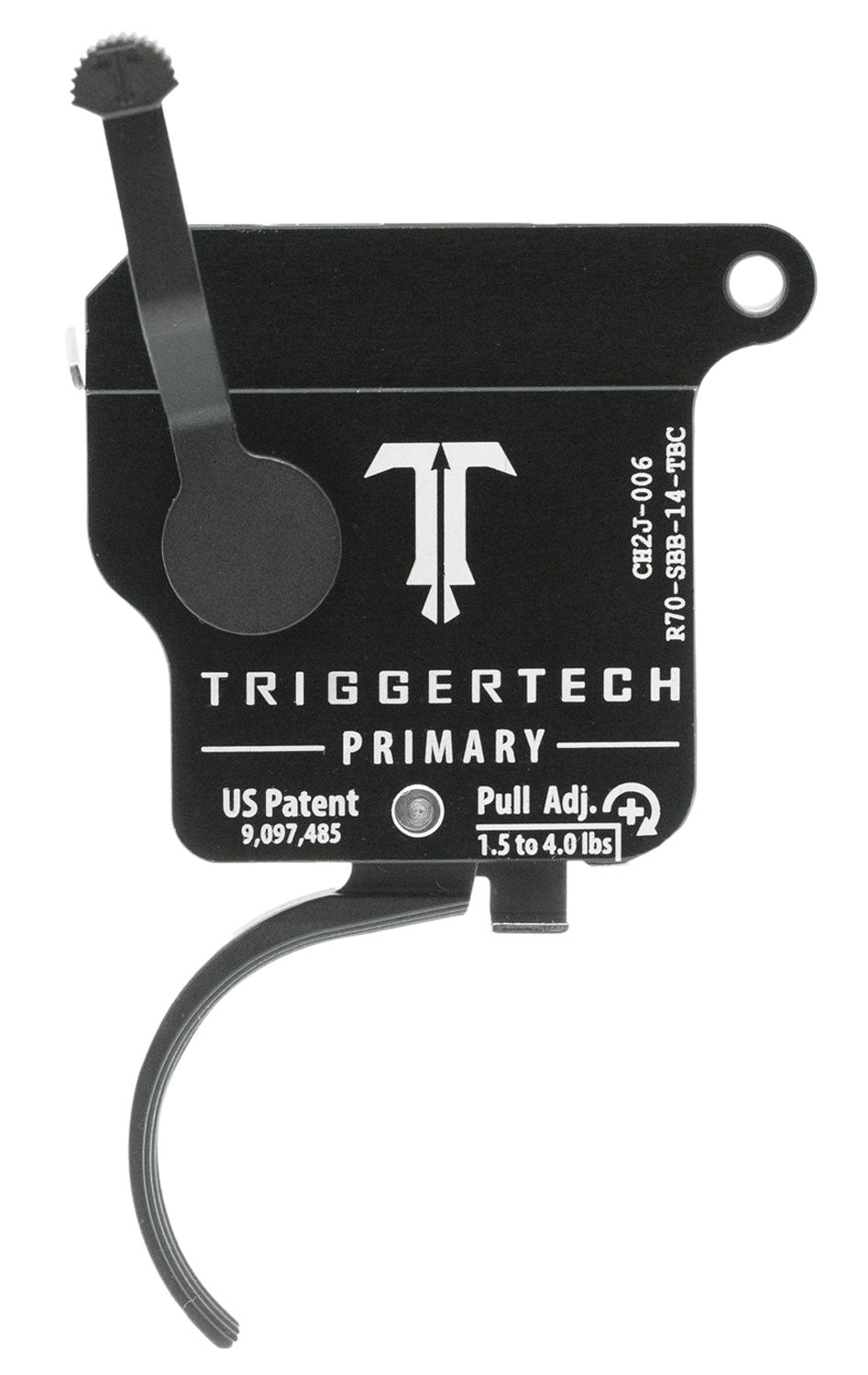 TriggerTech Primary Adjustable Curved Single-Stage Drop-In Trigger Remington 700 Right 1.5-4 lbs