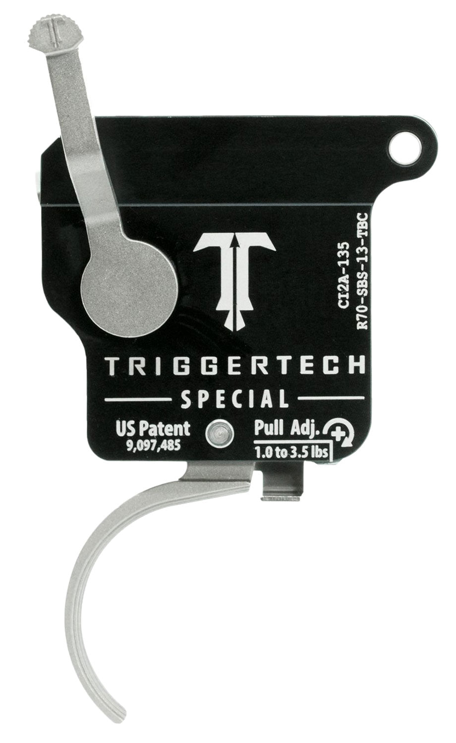TriggerTech Special Adjustable Curved Single-Stage Drop-In Trigger Remington 700 Right 1-3.5 lbs