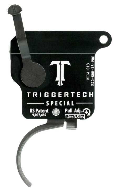 TriggerTech Special Curved Single-Stage Adjustable Drop-In Trigger for Right Remington 700 1-3.5 lbs