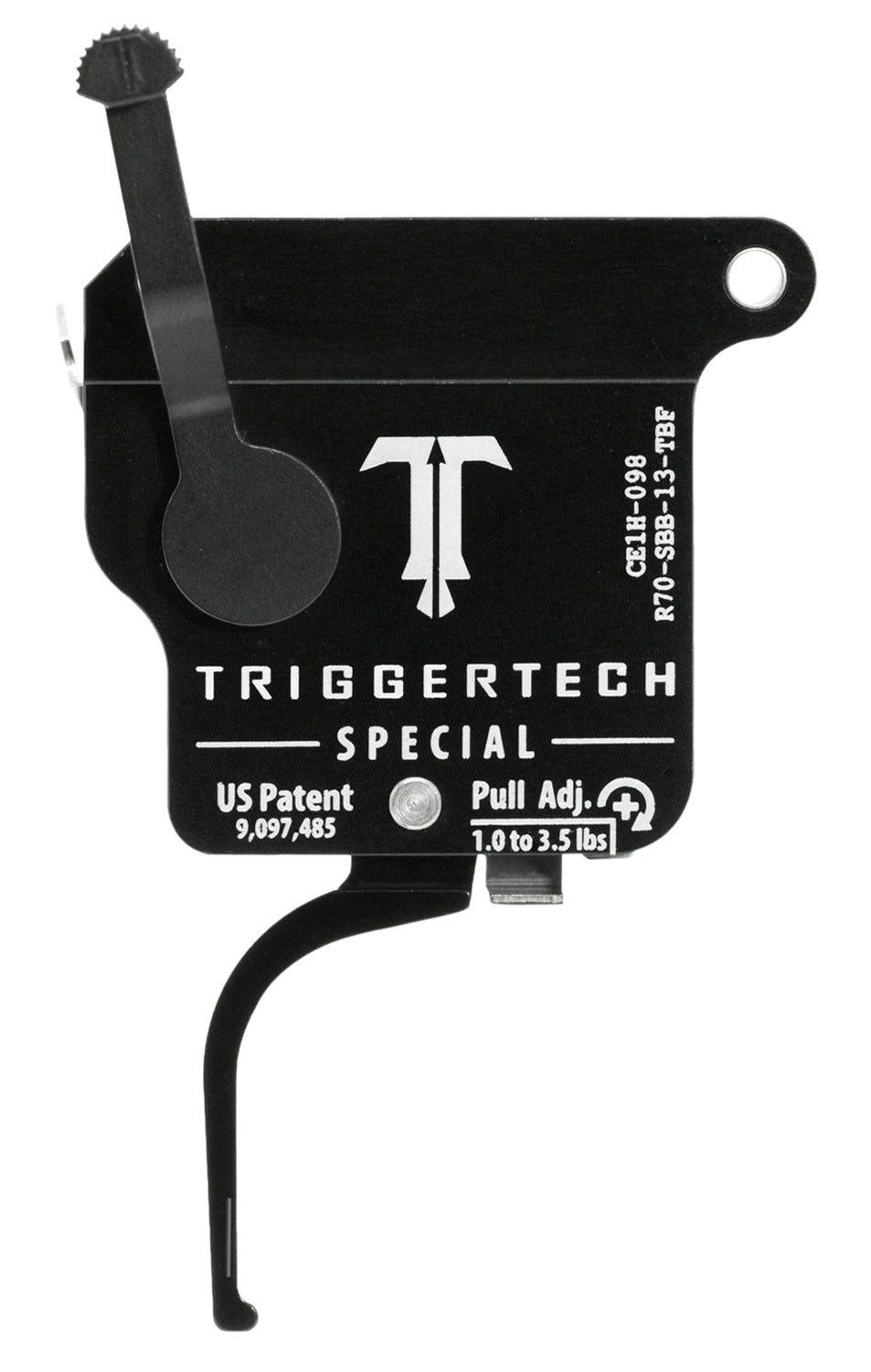 TriggerTech Special Adjustable Flat Single-Stage Drop-In Trigger for Right Remington 700 1-3.5 lbs