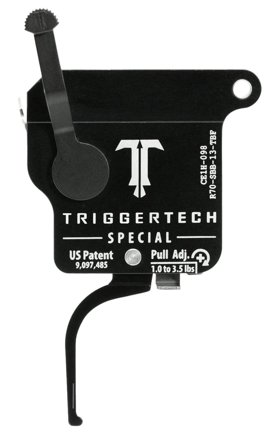 TriggerTech Special Adjustable Flat Single-Stage Drop-In Trigger for Right Remington 700 1-3.5 lbs