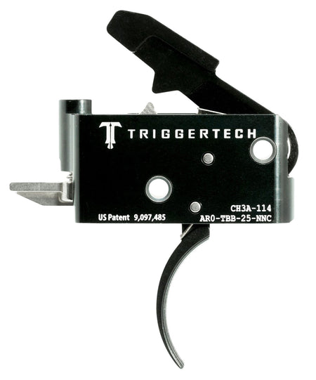 TriggerTech Adaptable AR-15 Two-Stage Curved Trigger Black Housing Adjustable 2.5-5 lbs AROTBB25NNC