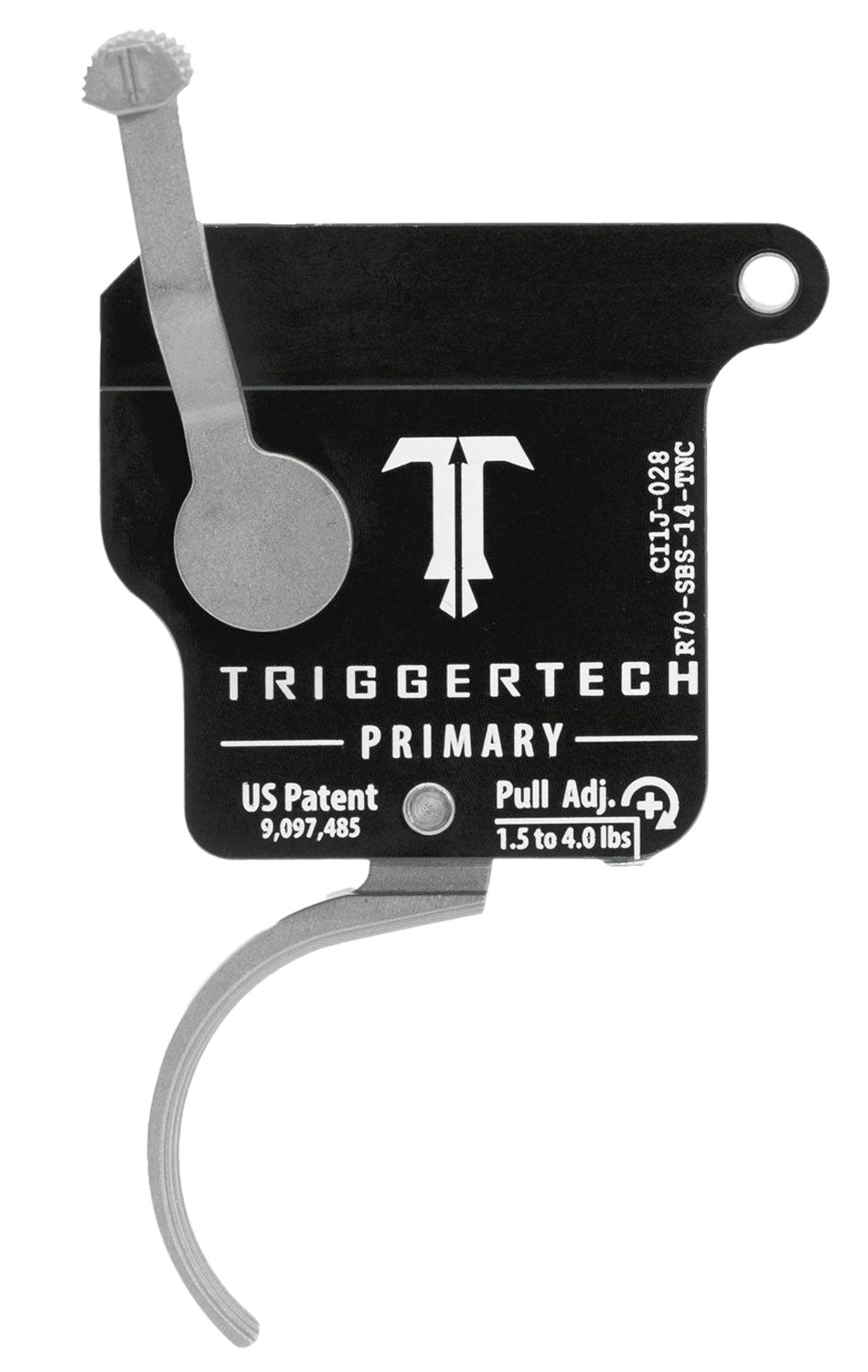 TriggerTech Rem 700 Right-Hand Primary Traditional Curved Single-Stage Trigger, 1.50-4 lbs Pull