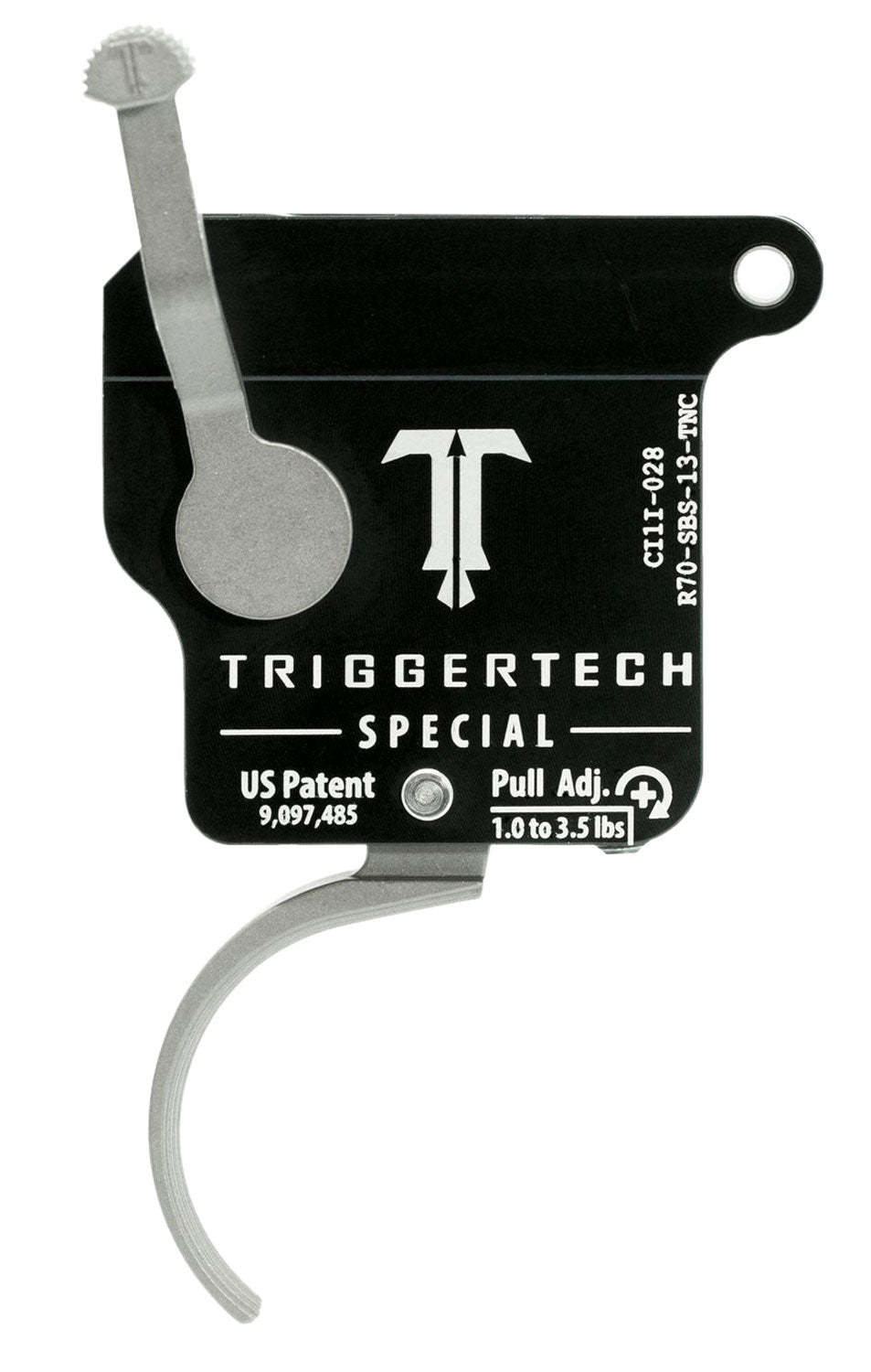 TriggerTech Rem 700 Right-Hand Special Traditional Curved Single-Stage Trigger, 1.0-3.50 lbs Pull