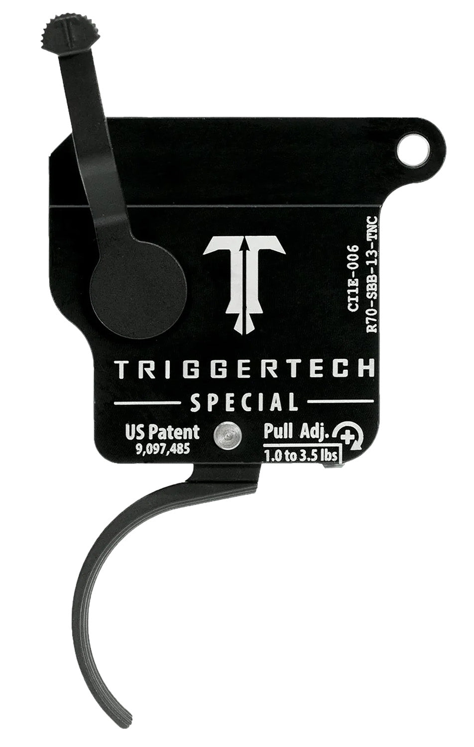 TriggerTech Rem 700 Right-Hand Special Traditional Curved Trigger No Bolt Release, 1.0-3.50 lbs Pull