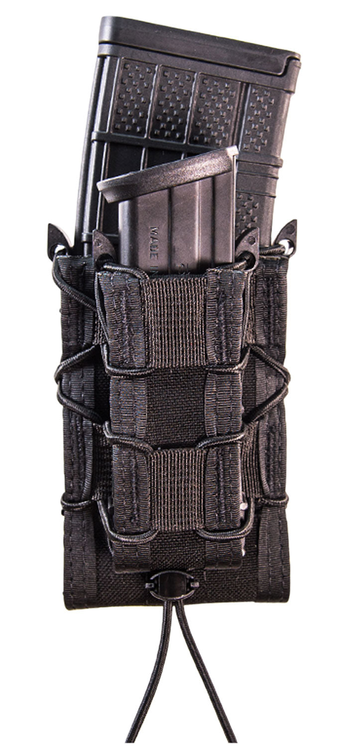 High Speed Gear 11DD00BK Double Decker TACO Black MOLLE Combo Mag Pouch Rifle Pistol Modular