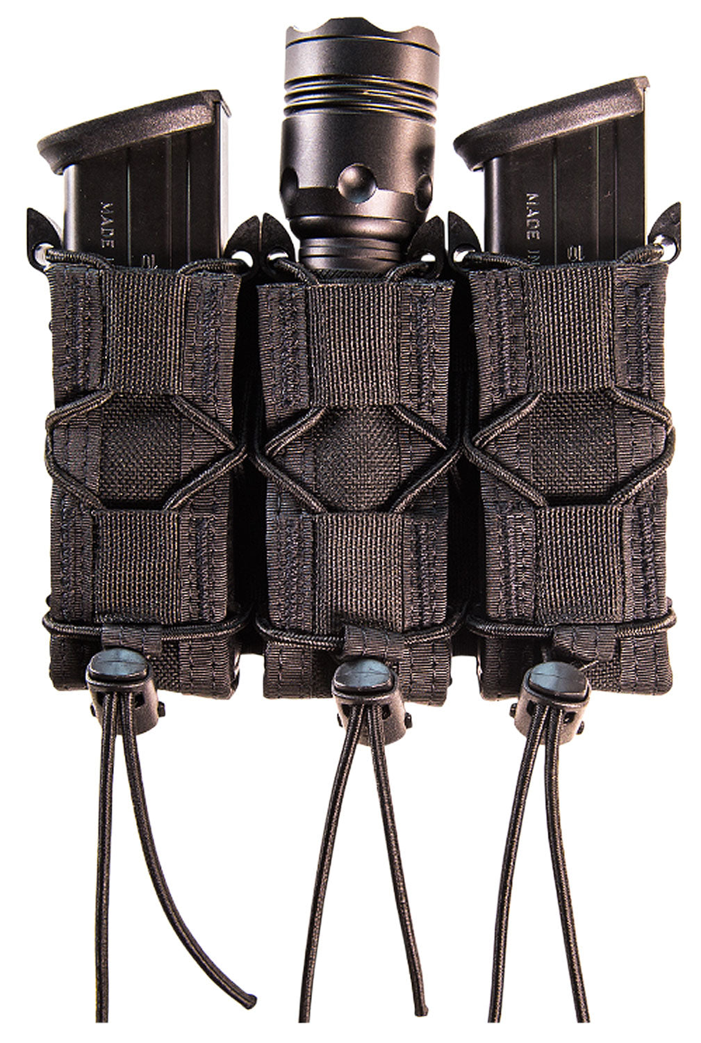 HSGI TACO Triple Pistol Mag Pouch Black Cordura Nylon MOLLE 2" Belt Mount