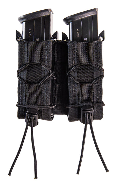 HSGI TACO Double Pistol Mag Pouch Black Nylon Adaptable Belt Mount Compatible
