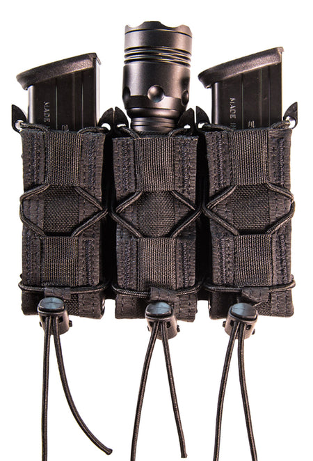High Speed Gear Triple Pistol TACO Mag Pouch Black Nylon ABM Belt Mount