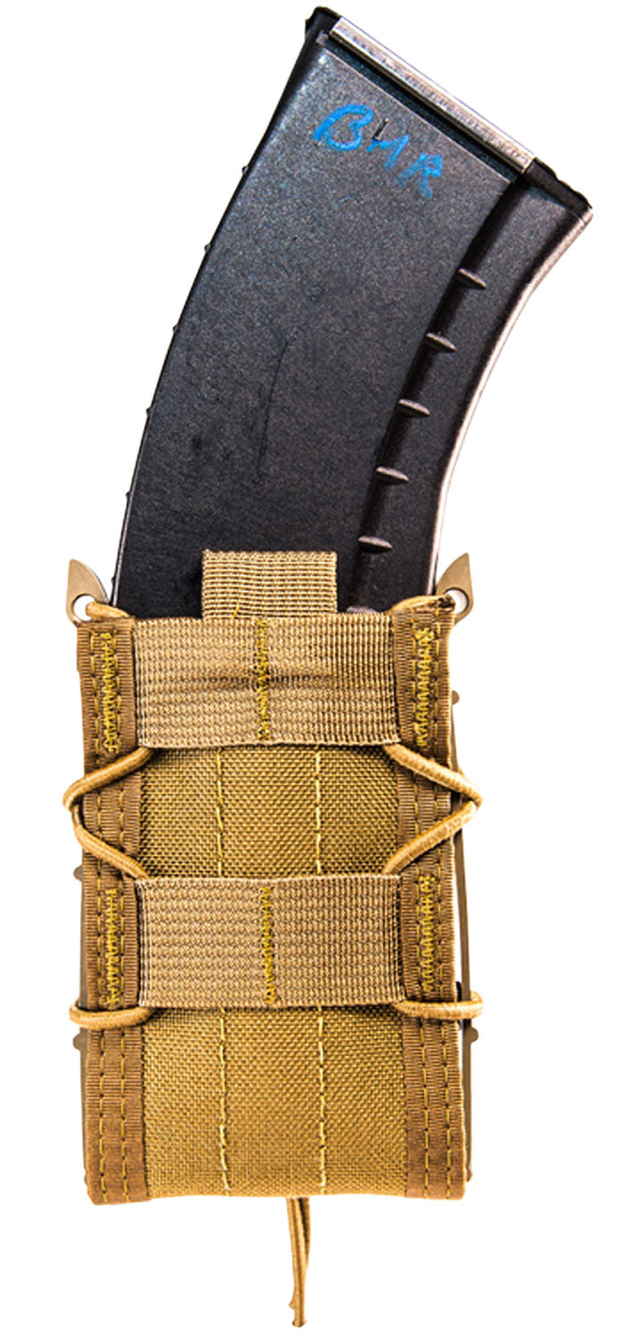 High Speed Gear Single Rifle TACO Mag Pouch Coyote Brown Nylon ABM Belt Loop