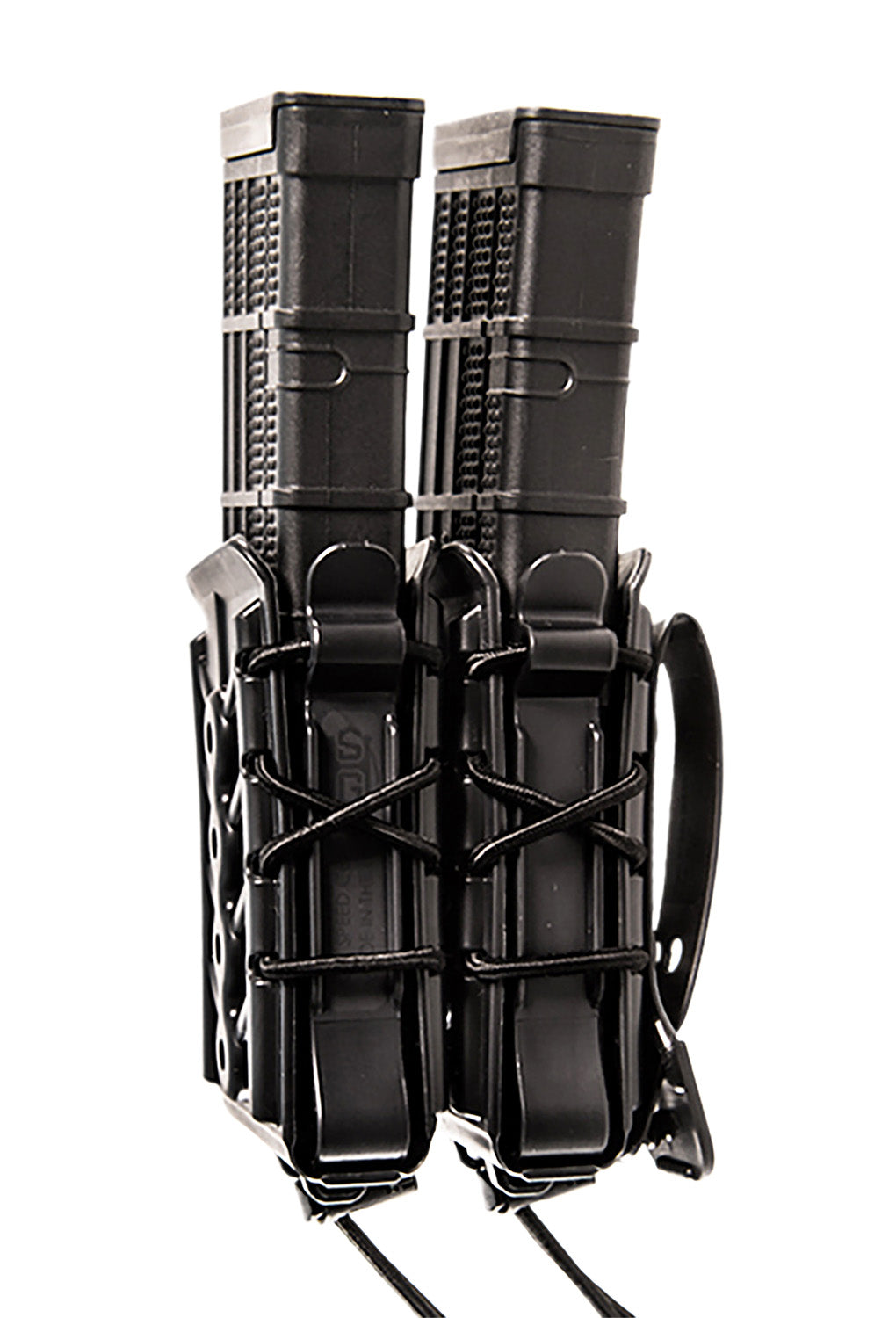 High Speed Gear X2R Double Rifle TACO Mag Pouch Black Polymer MOLLE Universal Clips