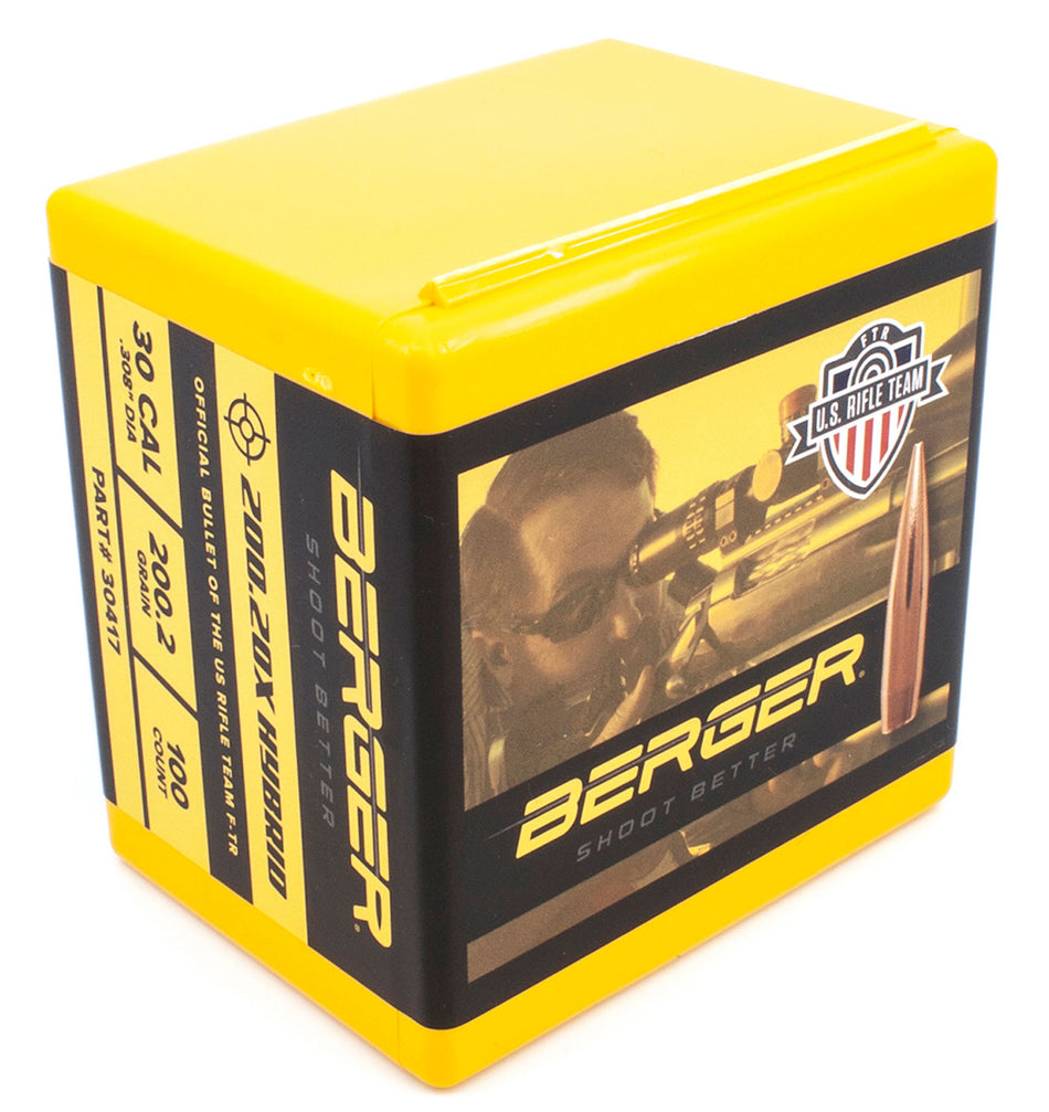 Berger 30417 Hybrid Target 30 Cal 200.2gr Match Grade Bullets 100/Box
