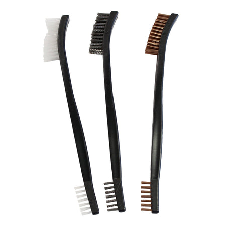 Birchwood Casey Multi-Bristle Utility Cleaning Brush Set 3 Pack for Firearms