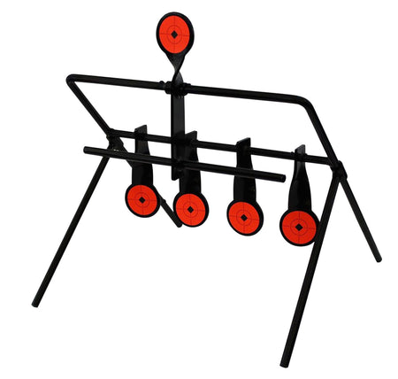 Birchwood Casey World of Targets Gallery Airgun Steel Paddle Target 1.75" Black and Orange Spinning