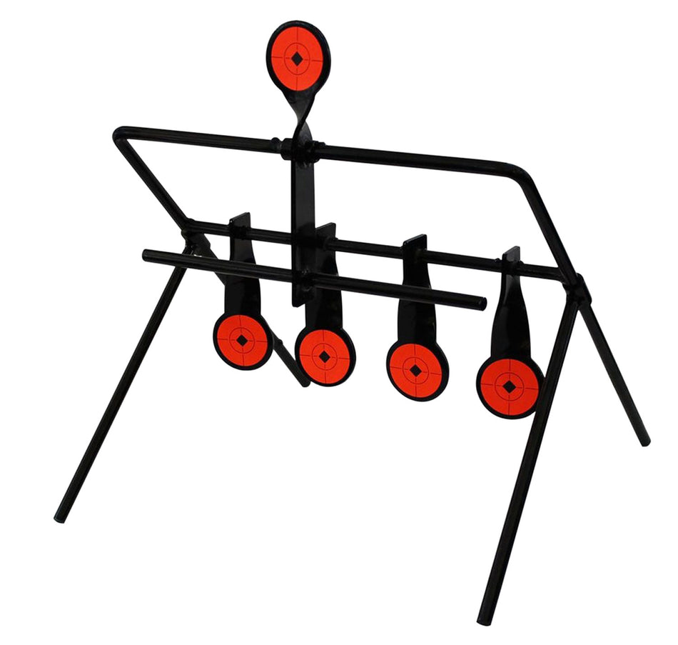 Birchwood Casey World of Targets Gallery Airgun Steel Paddle Target 1.75" Black and Orange Spinning
